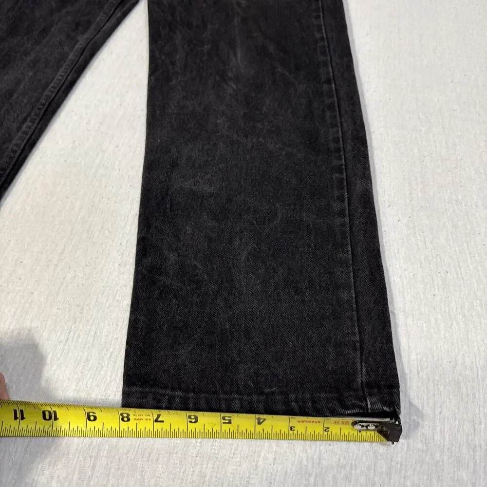 Vintage Levis 550 Relaxed Fit Black Jeans Made in USA 34x32 550-0260 1997